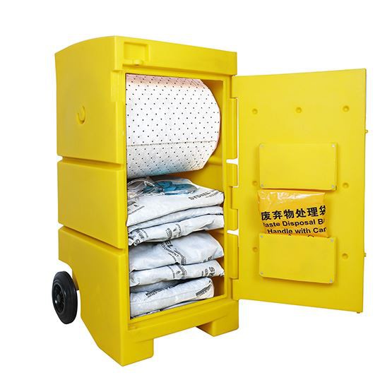 SYK322Y Polyethylene Spill Emergency Handling Cart And Set