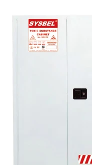White Safety Cabinet for storing toxic chemicals