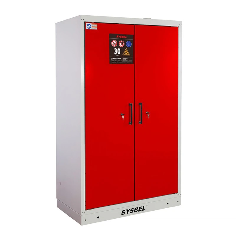 Sysbel 30-Minute Red Three-Cylinder EN 14470-2 Fire Resistant Gas Cylinder Cabinets suppliers